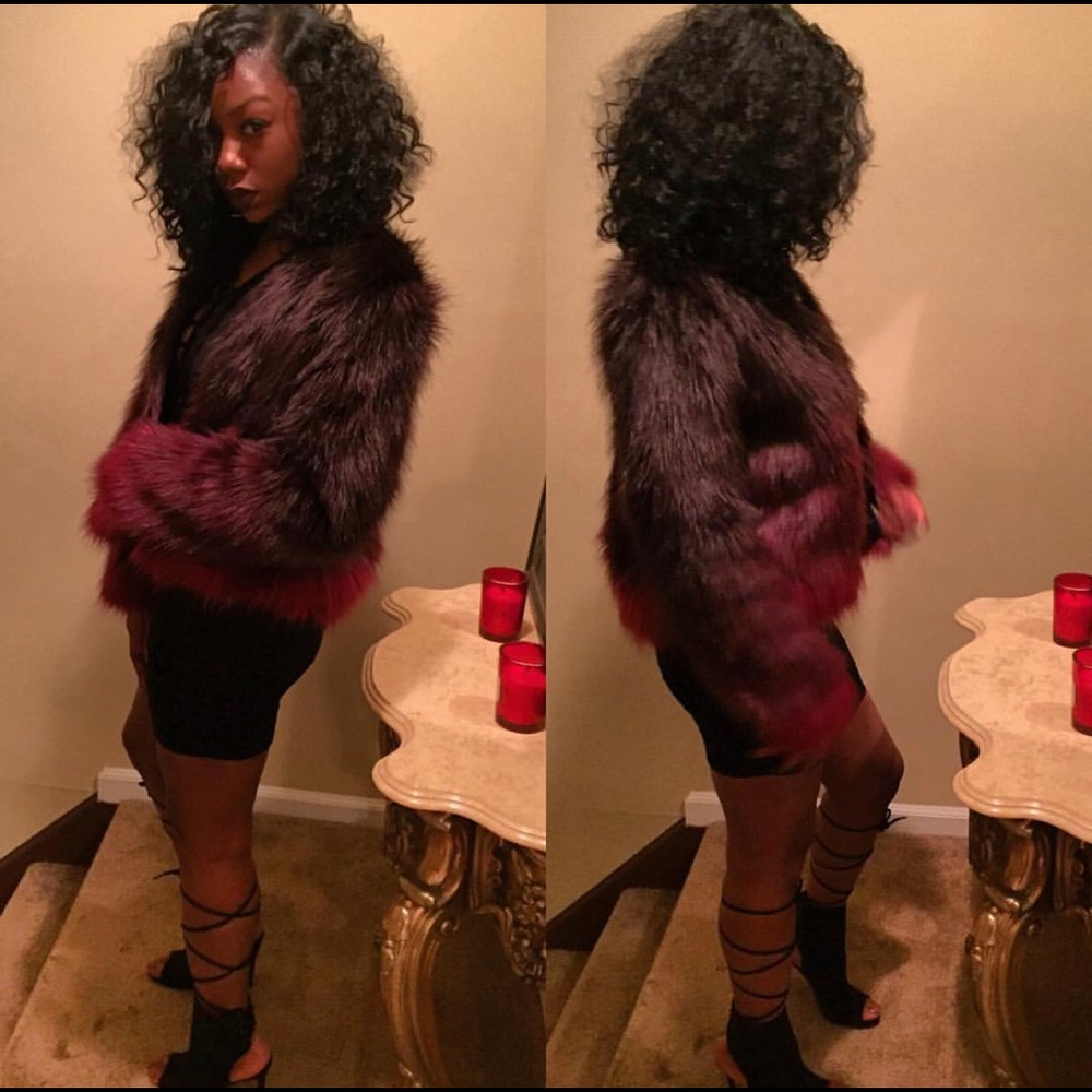 “Plum Fur Coat”